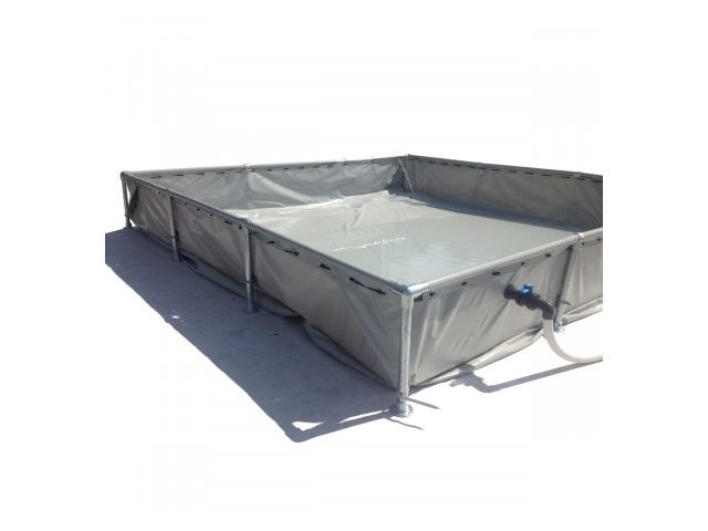 Bacs de rétention souples structure tubulaire pour produits corrosifs