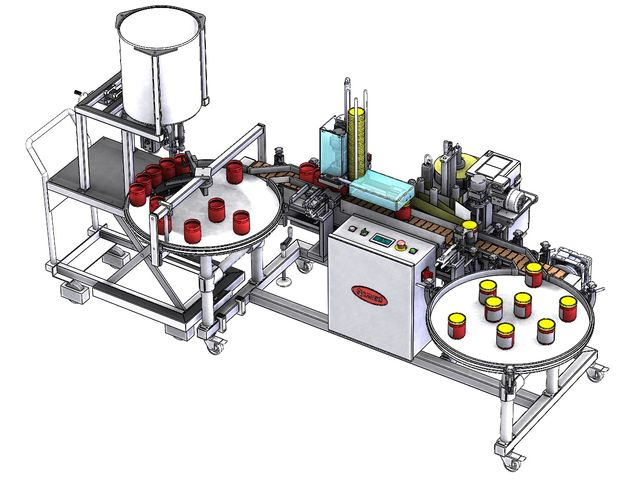 Machine multifonction monobloc de dosage, vissage, étiquetage et identification des produits