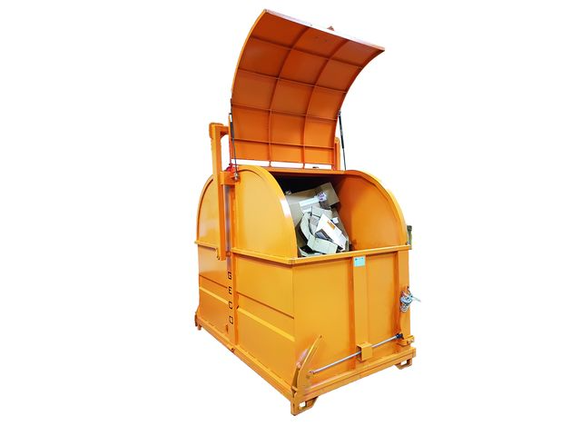 Benne de manutention basculante grande contenance pour déchet type carton | GECOREC