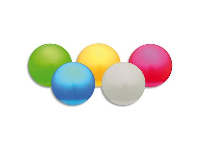 Lot de 5 ballons nacrés diamètre 12 cm poids 150g regonflables coloris assortis