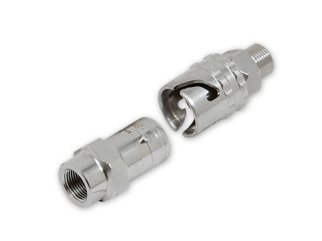 Raccord rapide antipollution avec verrouillage à baïonnette HCB