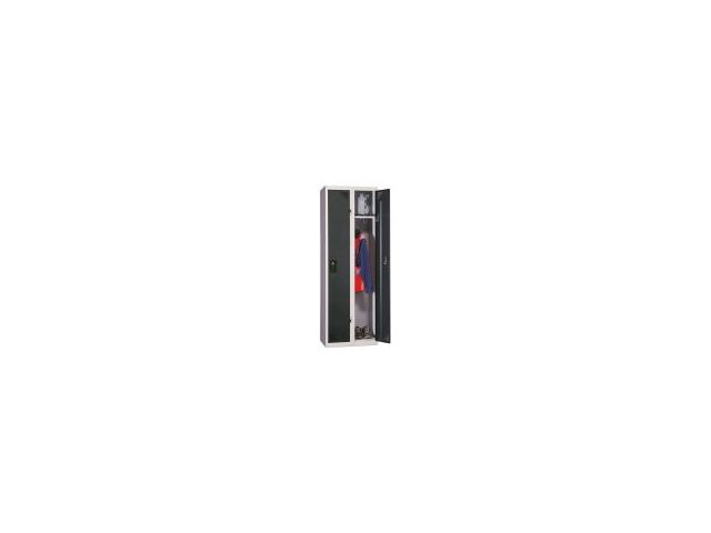 Vestiaire type Industrie propre 4 cases - Portes grises